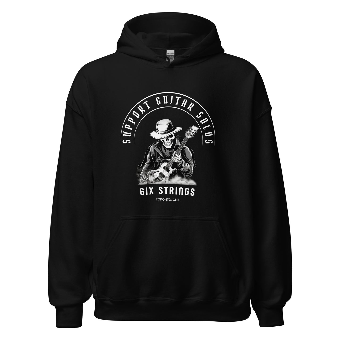 Skull Hoodie - 'Support Guitar Solos'